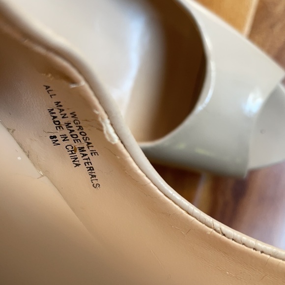 Guess | Nude Patent Peep Toe Heels | 8 - Picture 12 of 16